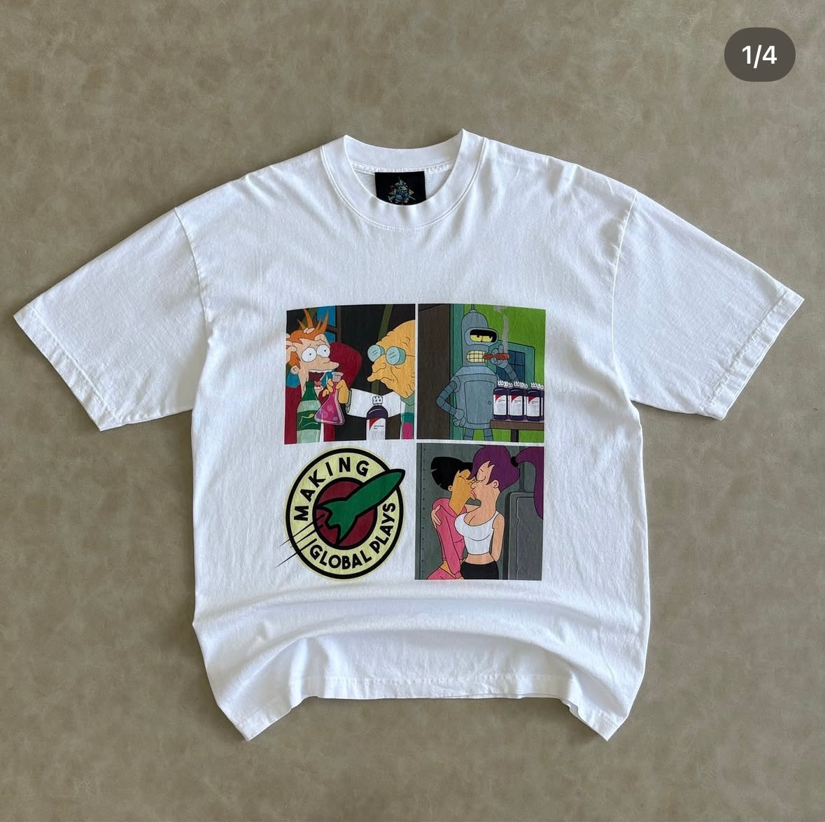 Futurama Shirt Grinder Combo - White