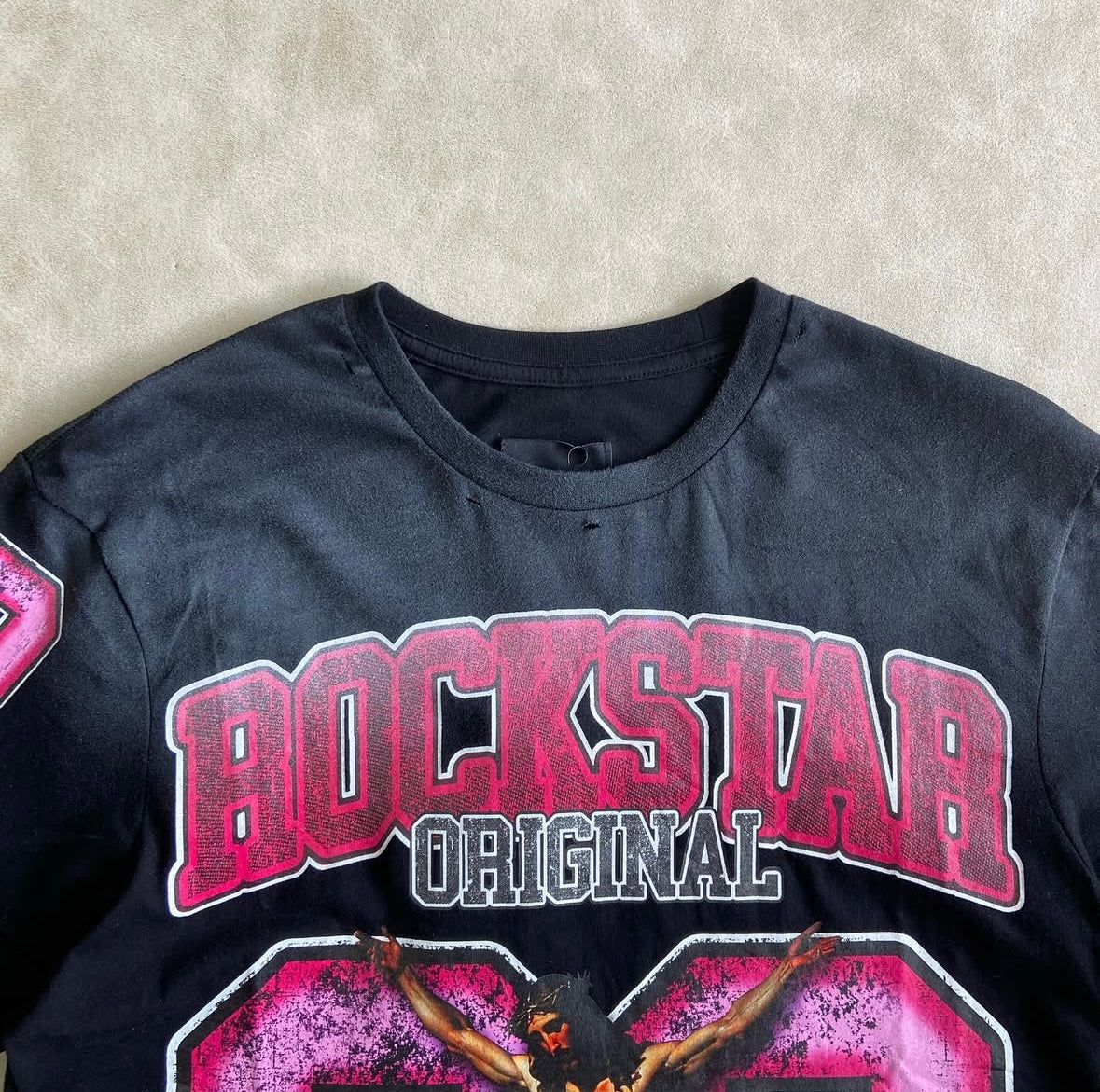 Fields Black/Pink Oversized Graphic T-Shirt