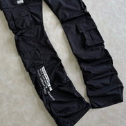 Smoke Rise Nylon Utility Pocket Stacked Flare Pant