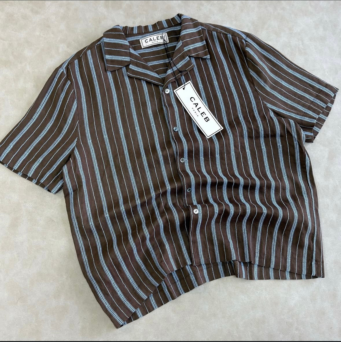 VALEN PARIS LINEN SHIRT WITH
EMBROIDERY