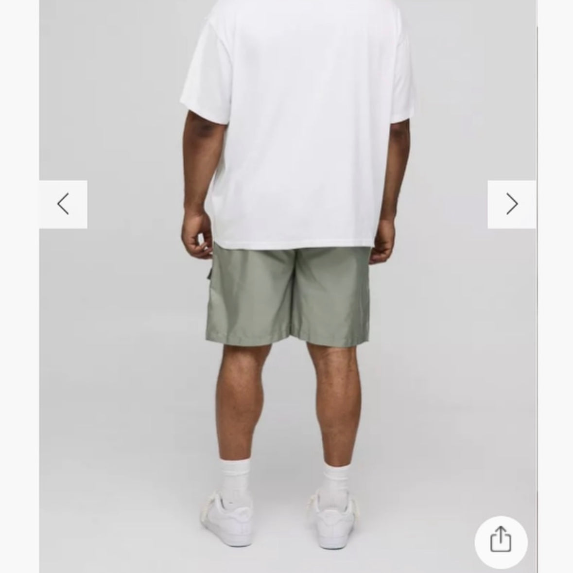 Plug Elasticated Waist Popper Side Relaxed Cargo Shorts