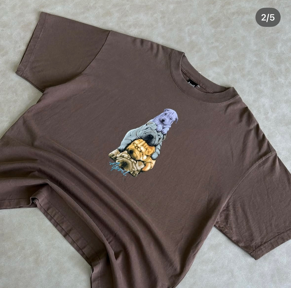 April The Dogs Tee - Washed