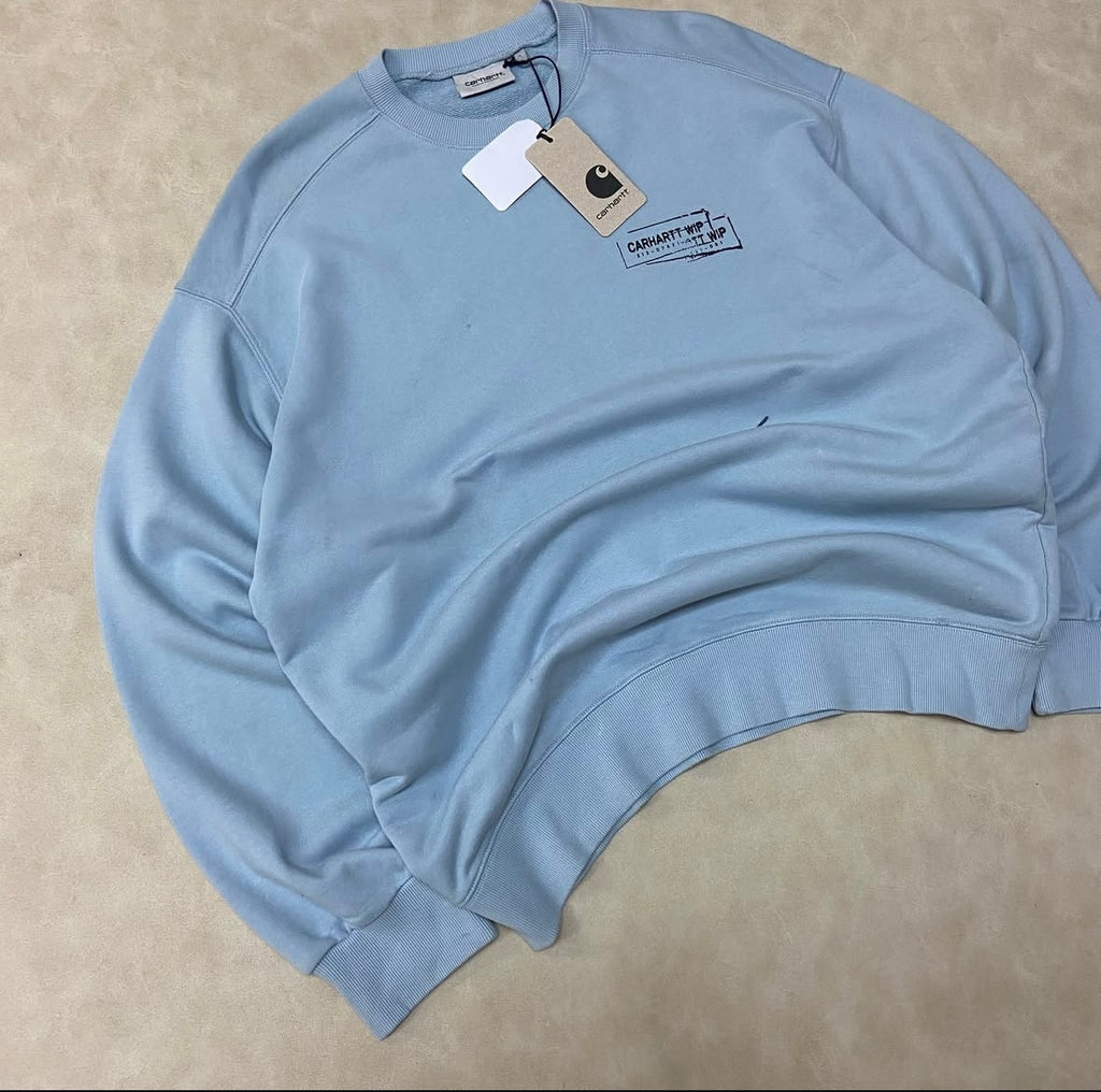 Carhartt WIP STAMP - Crewneck - Misty Sky