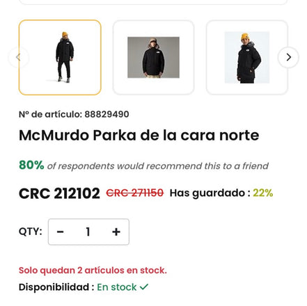 The North Face Parka 600 Waterproof
Jacket