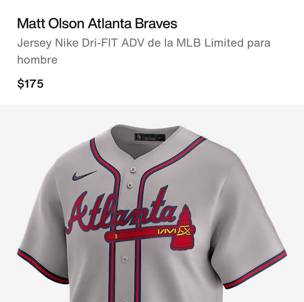 Jersey Nike Dri-FIT ADV de la MLB
Limited Ronald Acuña Jr. Atlanta Braves