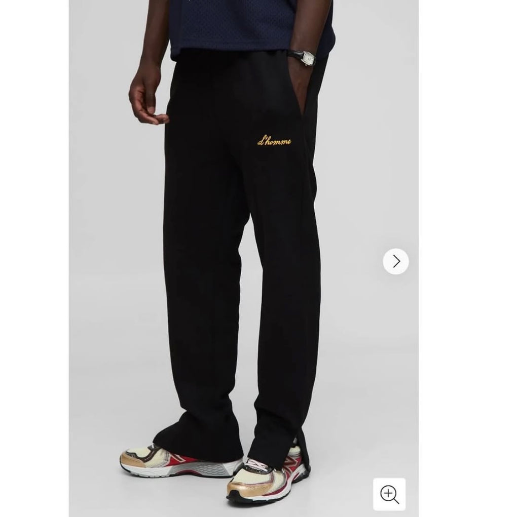 Regular Fit L'Homme Split Hem Pants