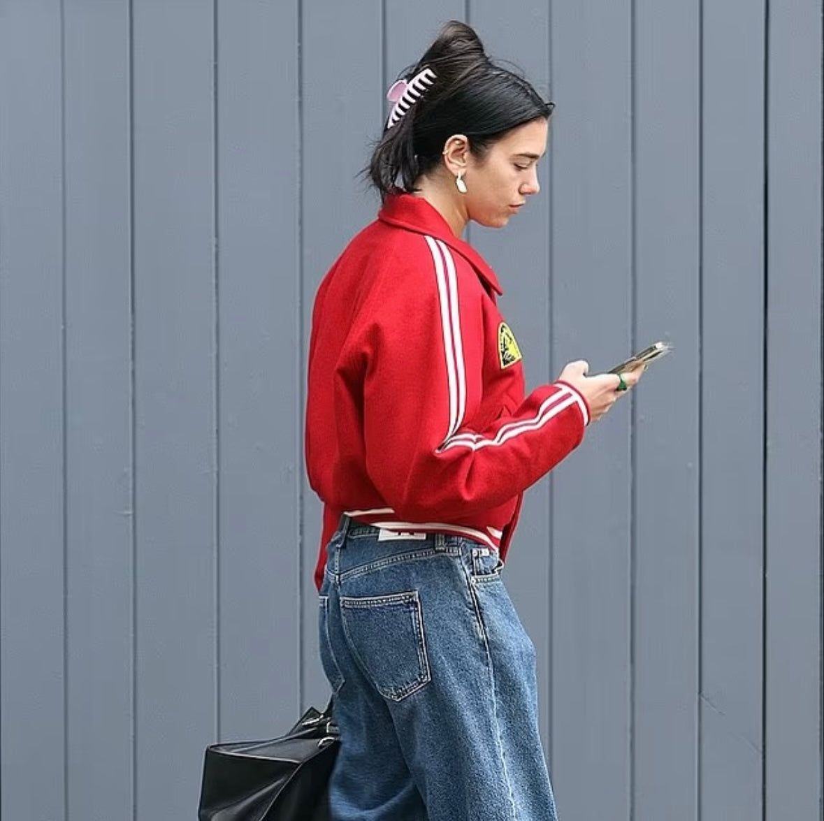 Waine Varsity Boxy Unisex Jacket