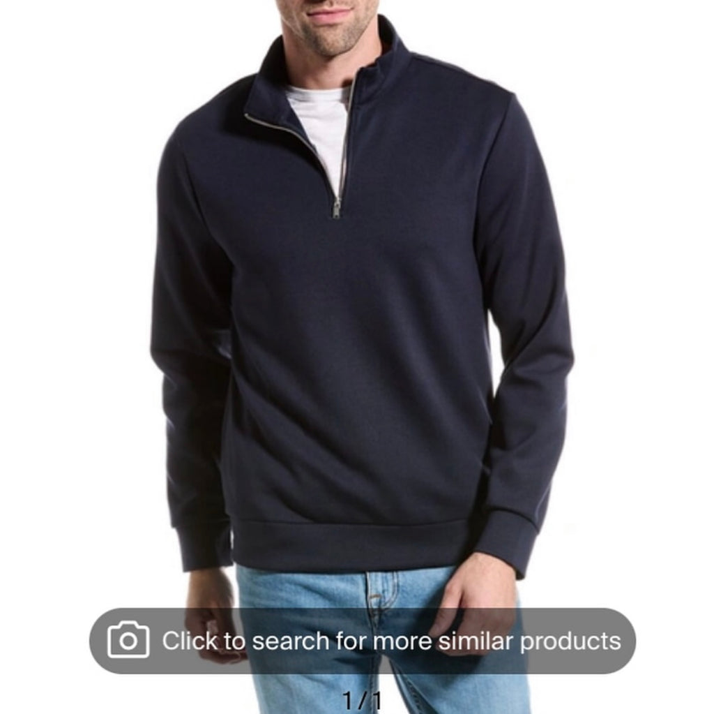 ELIE TAHARI Scuba 1/4-zip Mock Pullover