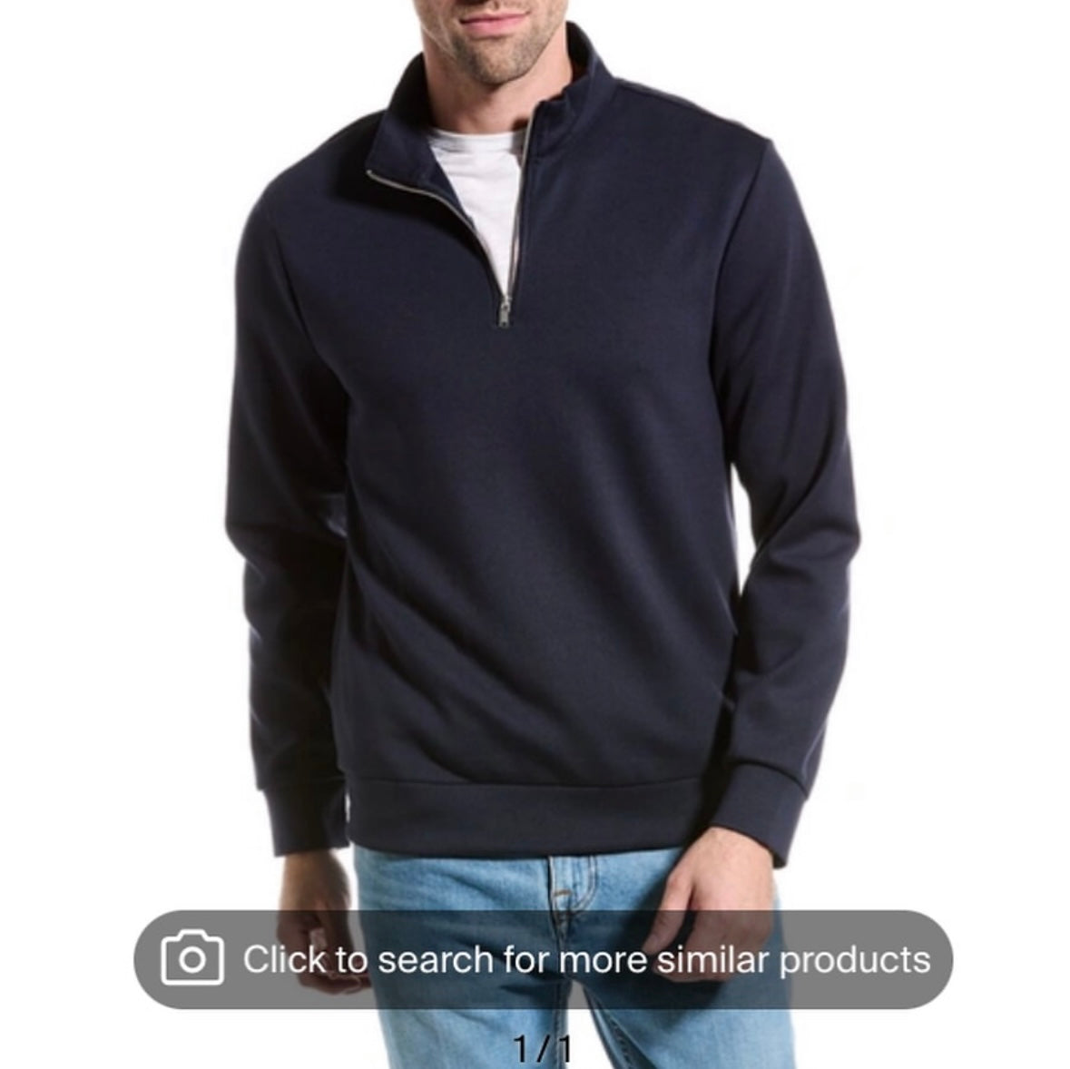 ELIE TAHARI Scuba 1/4-zip Mock Pullover