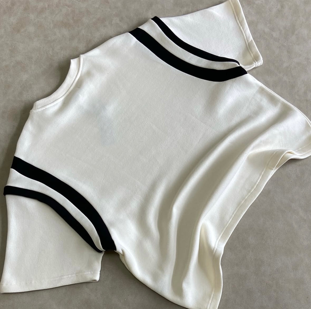 Prospect Boxy Short-Sleeved Shirt -
Cream/Blend