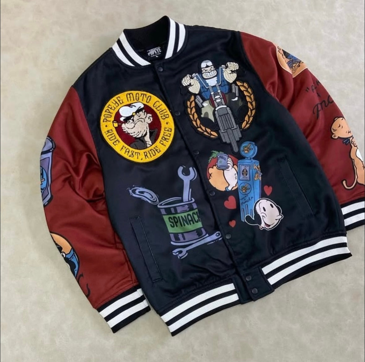 Reason X Popeye Varsity Jacket