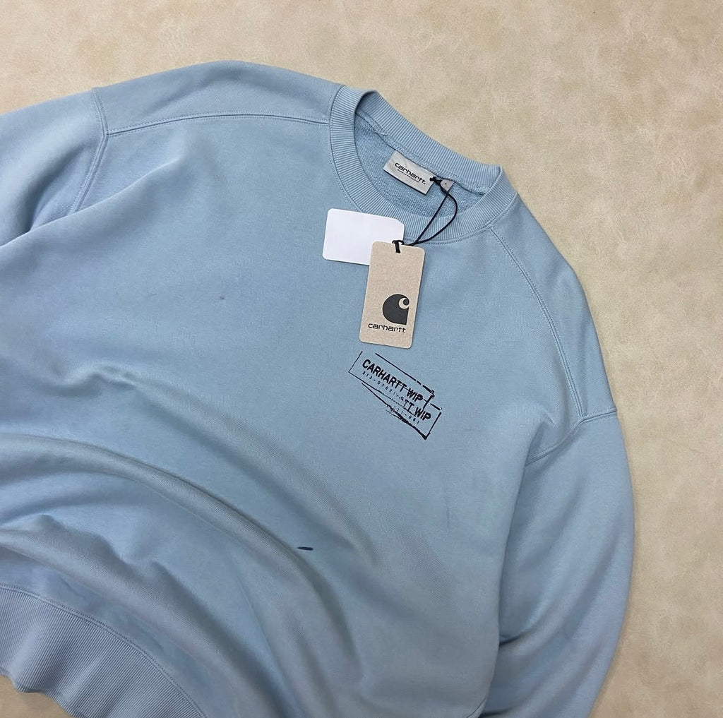 Carhartt WIP STAMP - Crewneck - Misty Sky