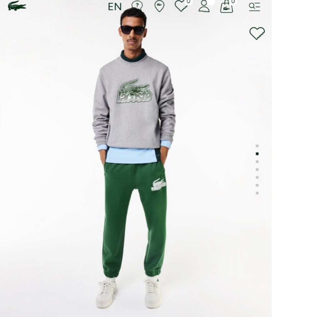 Lacoste Crew Neck Unbrushed Fleece