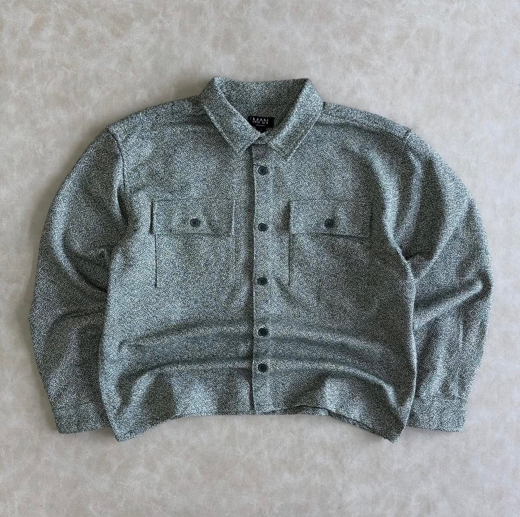 Boxy Boucle Heavyweight Overshirt