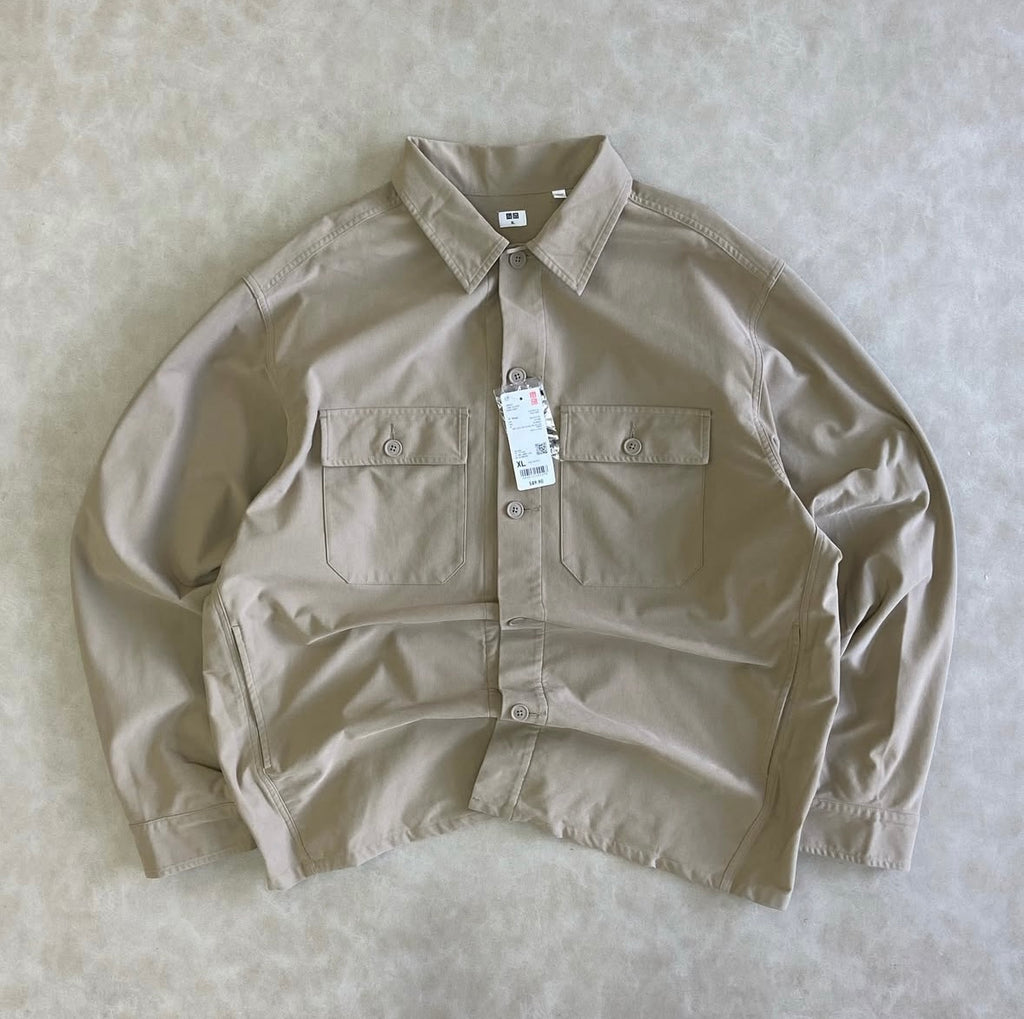 Beige Overshirt Uniqlo