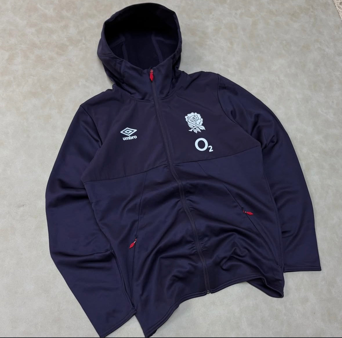2024-2025 England Rugby Hooded
Jacket (Nightshade)