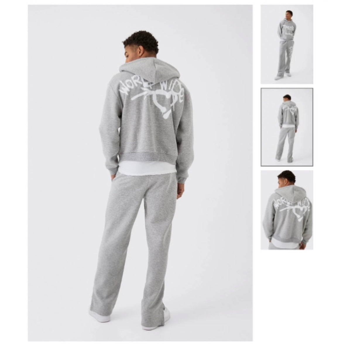Straight-Leg Tracksuit With Hood