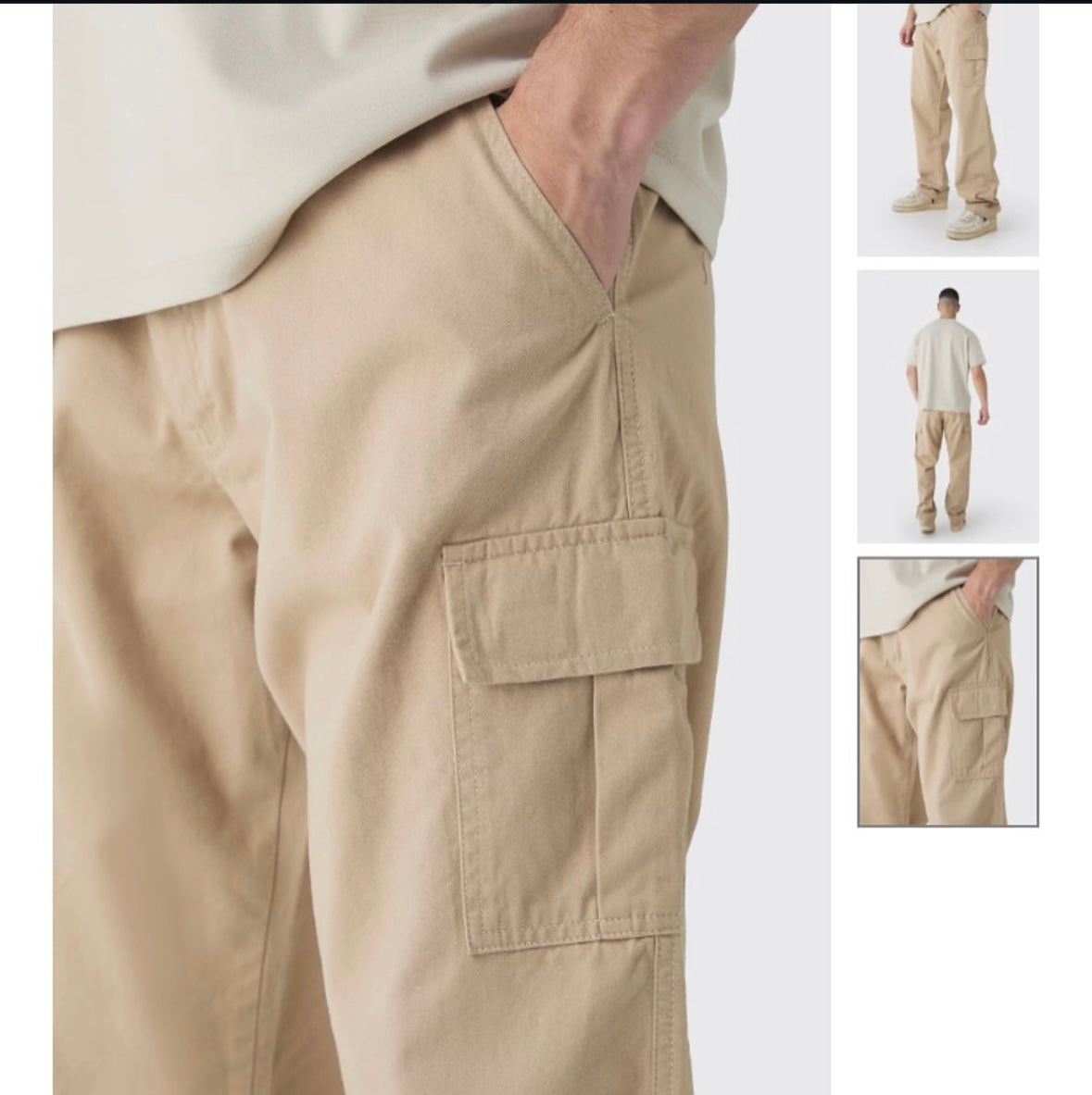 Tall Relaxed Fit Cargo Trousers