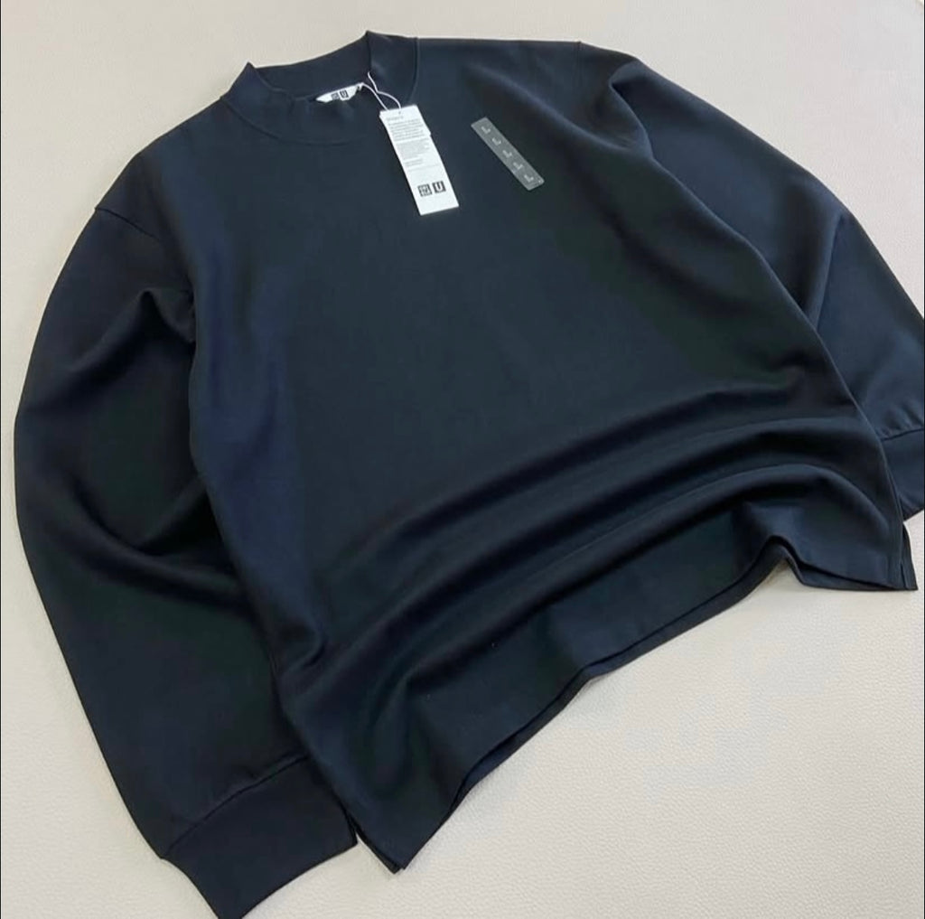 Brushed Mock Neck Long Sleeve