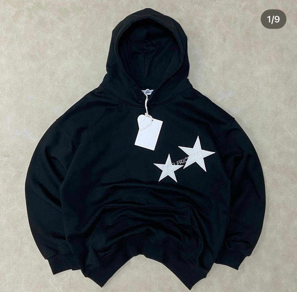 Aelfric Eden Star Print Color Contrast Hoodie