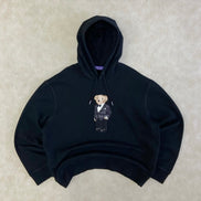 Polo Bear Fleece Hoodie Purple Label
