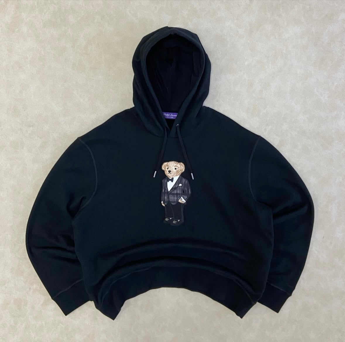 Polo Bear Fleece Hoodie Purple Label