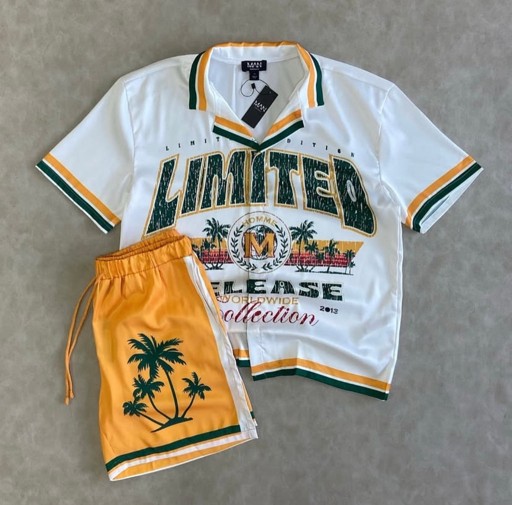 Limited Slogan Satin Shirt and Shorts
Oversize