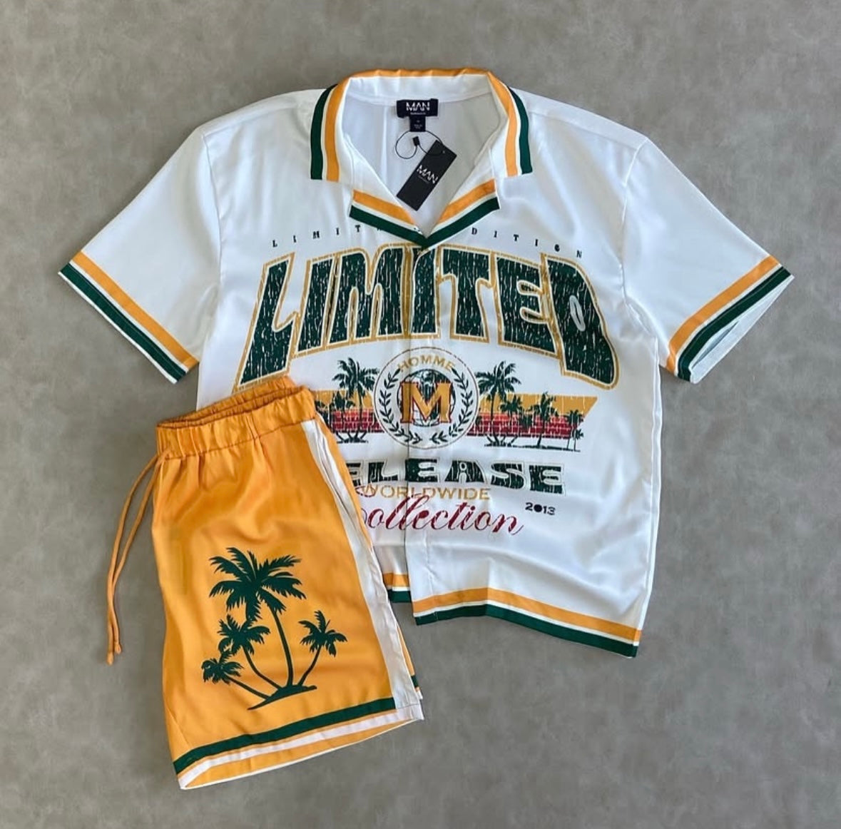 Limited Slogan Satin Shirt and Shorts
Oversize