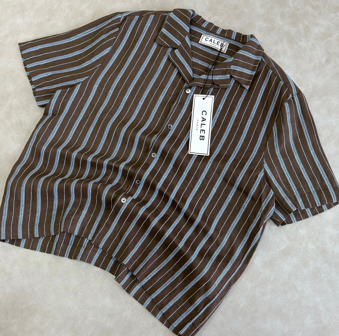 VALEN PARIS LINEN SHIRT WITH
EMBROIDERY