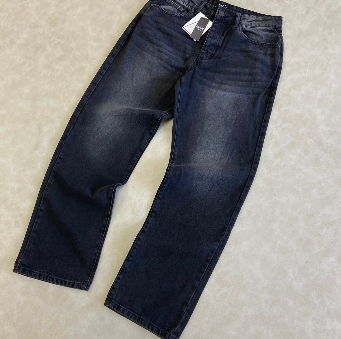 PLUS BAGGY RIGID WASHED JEAN