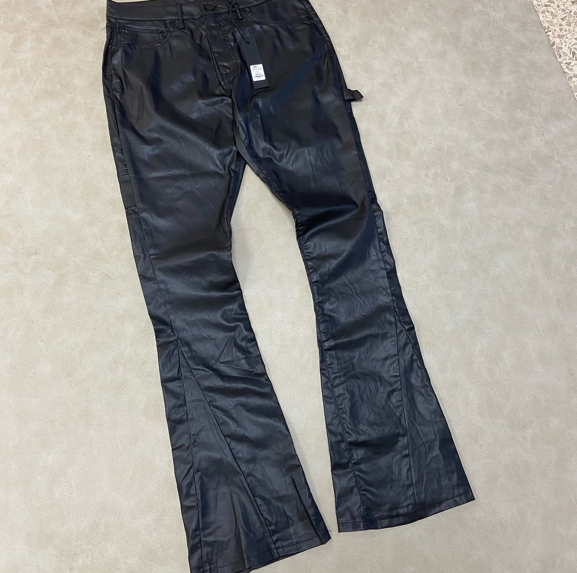 Keep It Solid Faux Leather Stacked Skinny