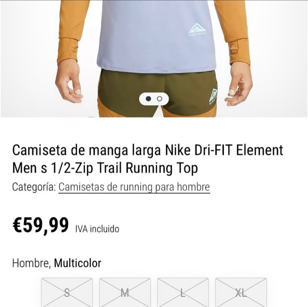 Dri-Fit Element Men’s 1/2-Zip Trail Running Top