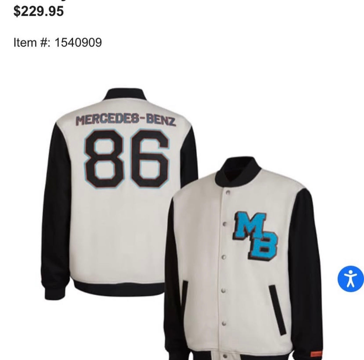 Mercedes-Benz Varsity Jacket