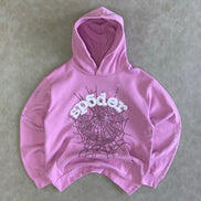 Sp5der OG Web Hoodie Pink