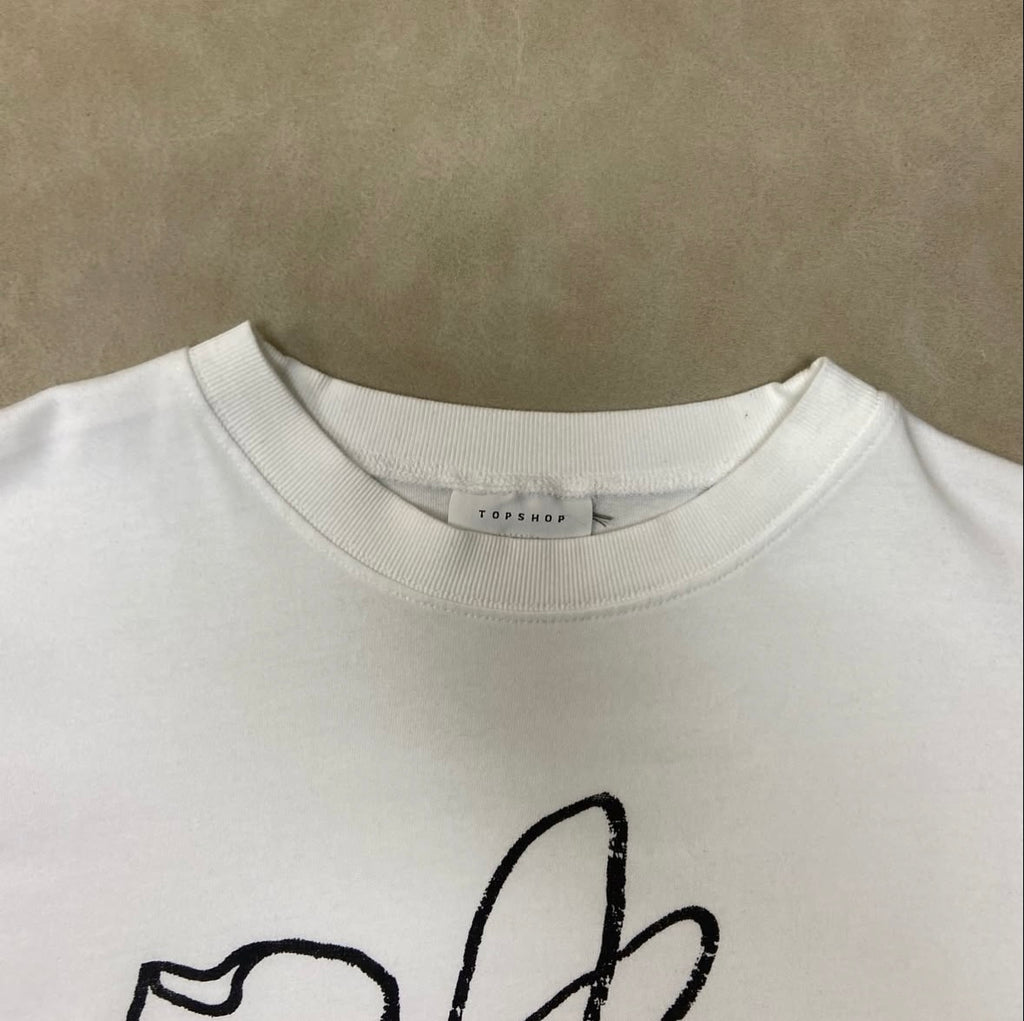 Top Shop Floral HeavyWeight Boxy T-Shirt