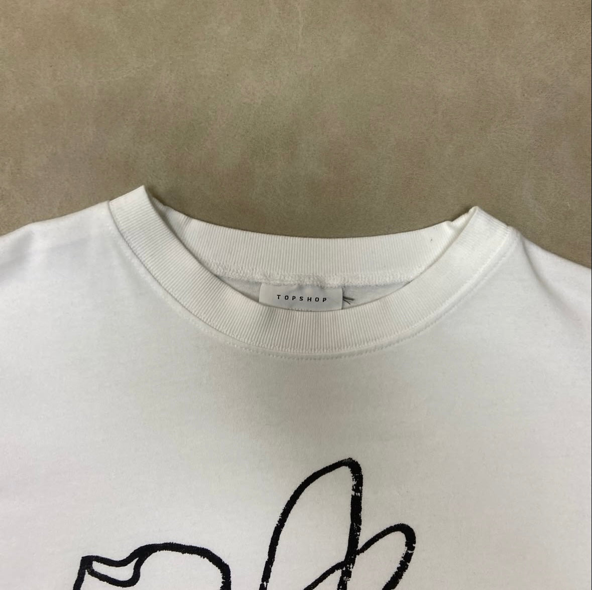 Top Shop Floral HeavyWeight Boxy T-Shirt