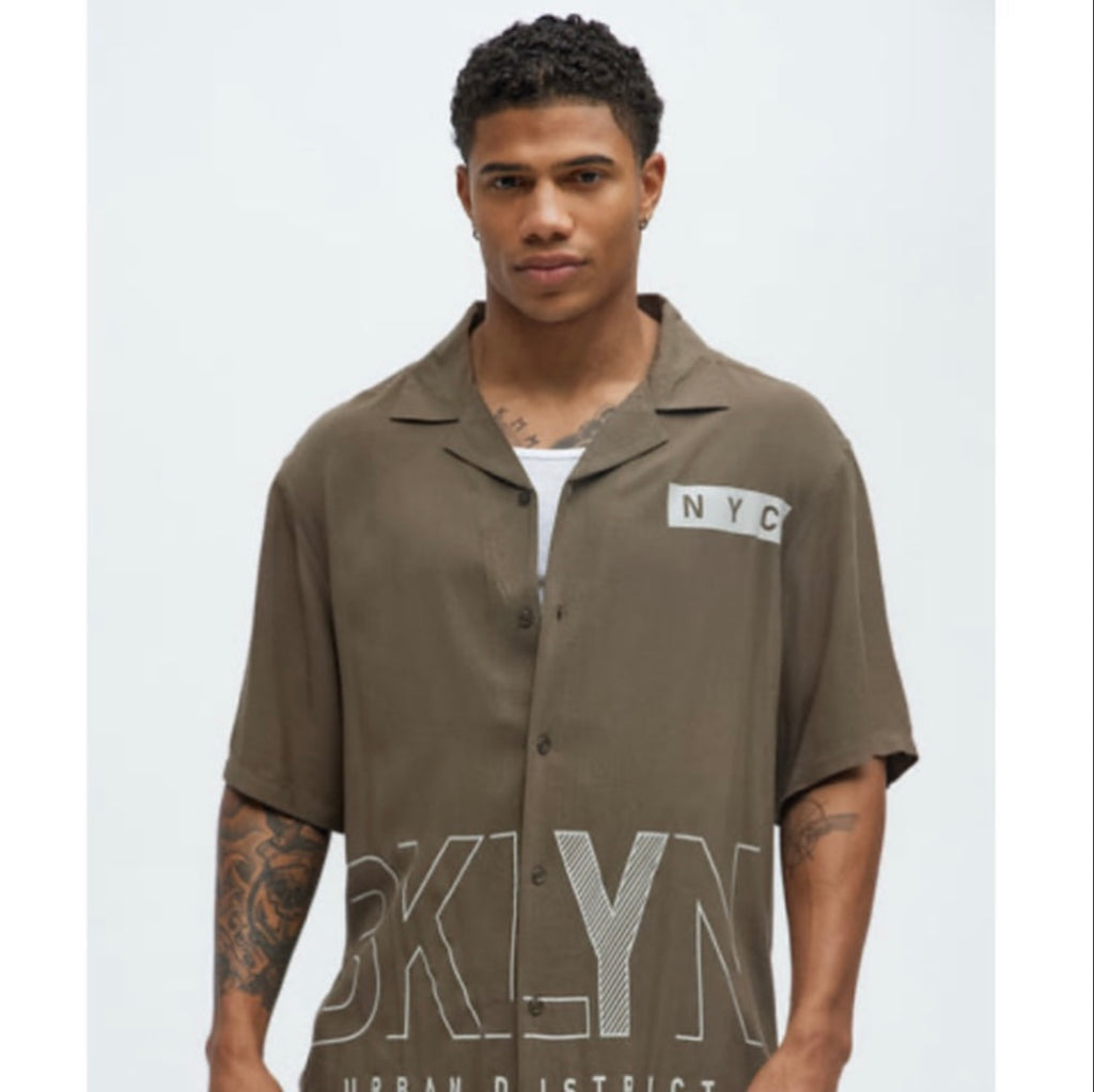 Camisa Brooklyn Graphic Cuban Collar