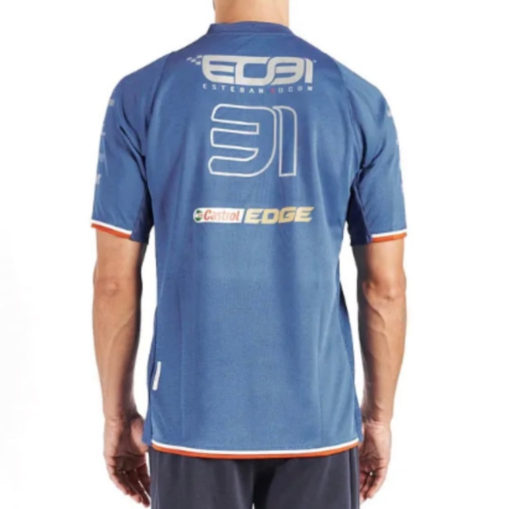 Alpine T-Shirt F1 Fernando Alonso Team Kappa Royalblau 341D45W