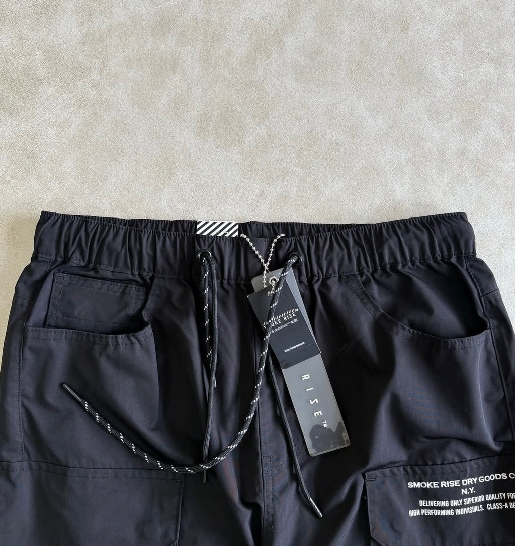 Smoke Rise Nylon Utility Pocket Stacked Flare Pant