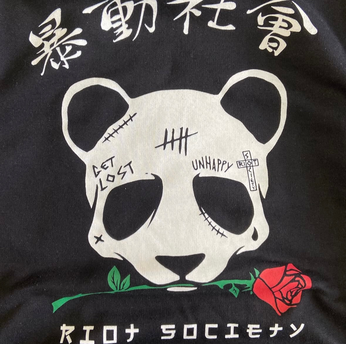 RIOT SOCIETY Panda Rose Skull Mens
Hoodie