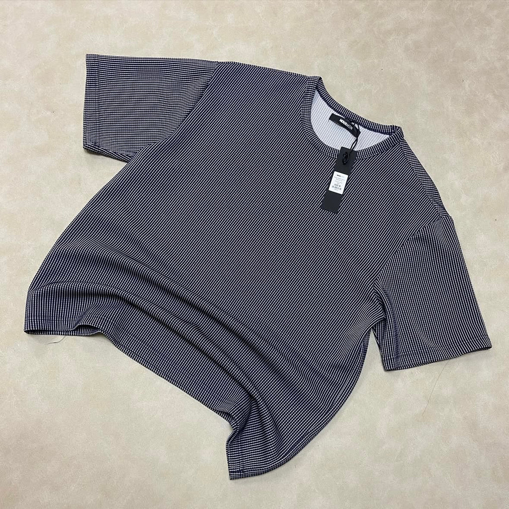 Subtle Waffle Relaxed Textured Boxy Shirt