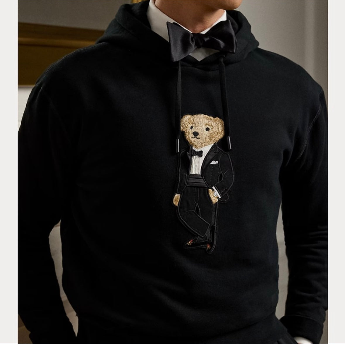 Polo Bear Fleece Hoodie Purple Label