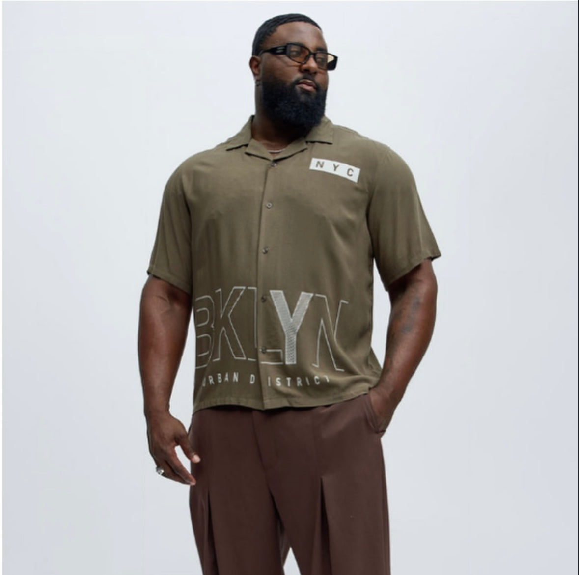 Camisa Brooklyn Graphic Cuban Collar