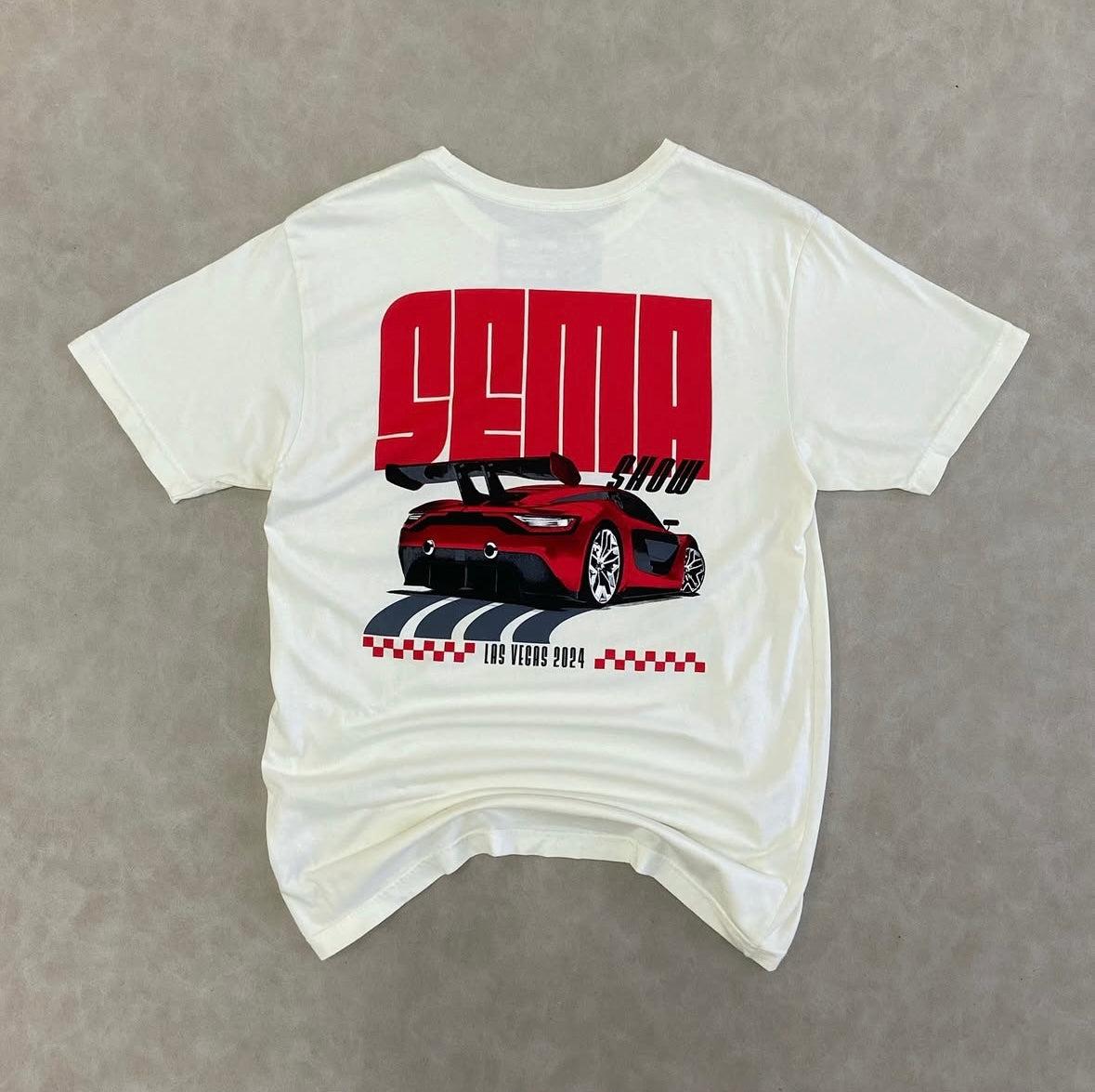 Super Car Tee -Vintage White- Short
Sleeve T-shirt