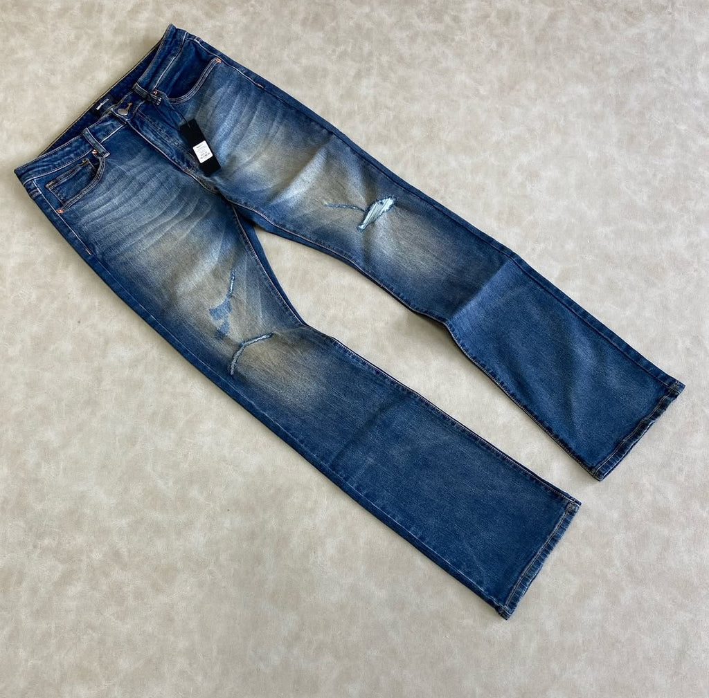 Arch Stacked Slim Flare Jeans - Dark Wash