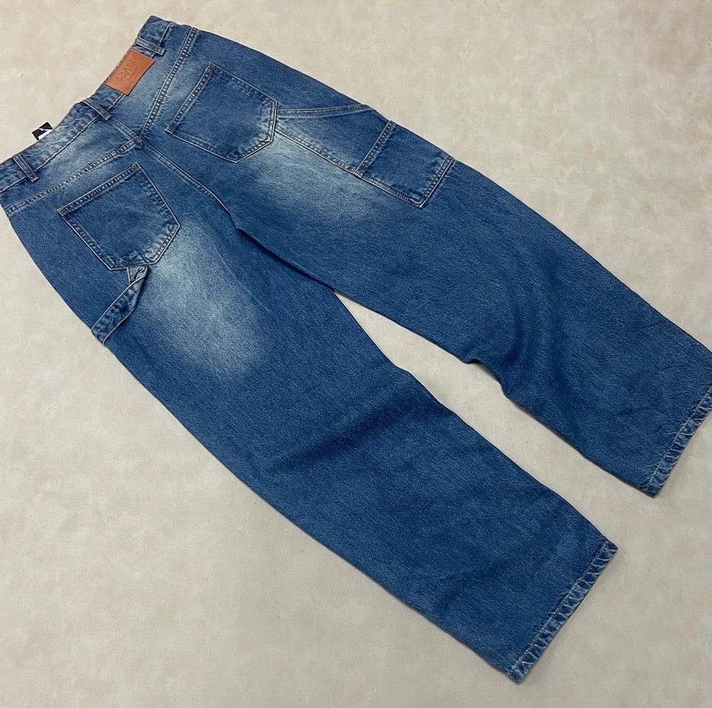 Relaxed Fit Carpenter Jeans With Split
Hem