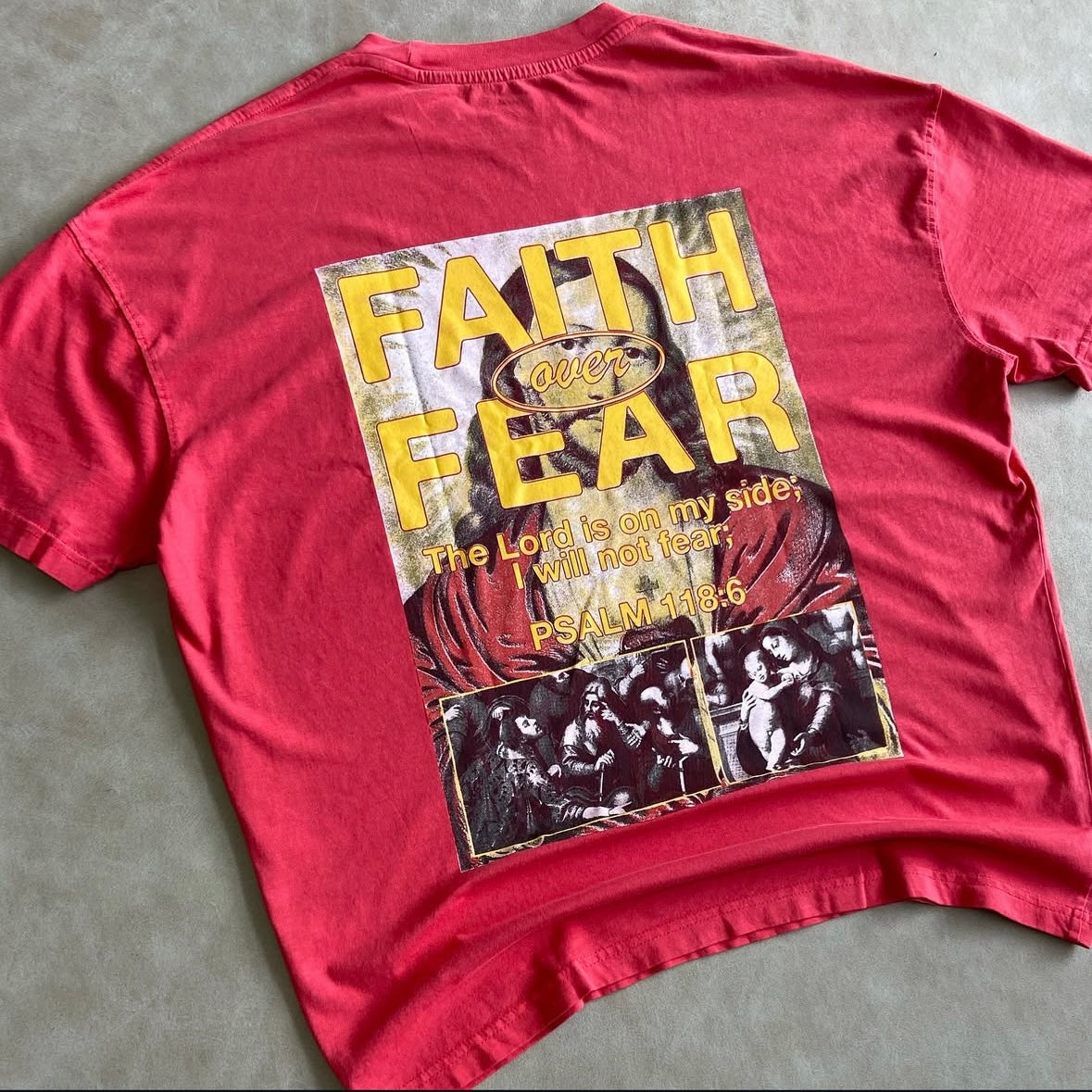 Faith Over Fear Psalm Short Sleeve Shirt