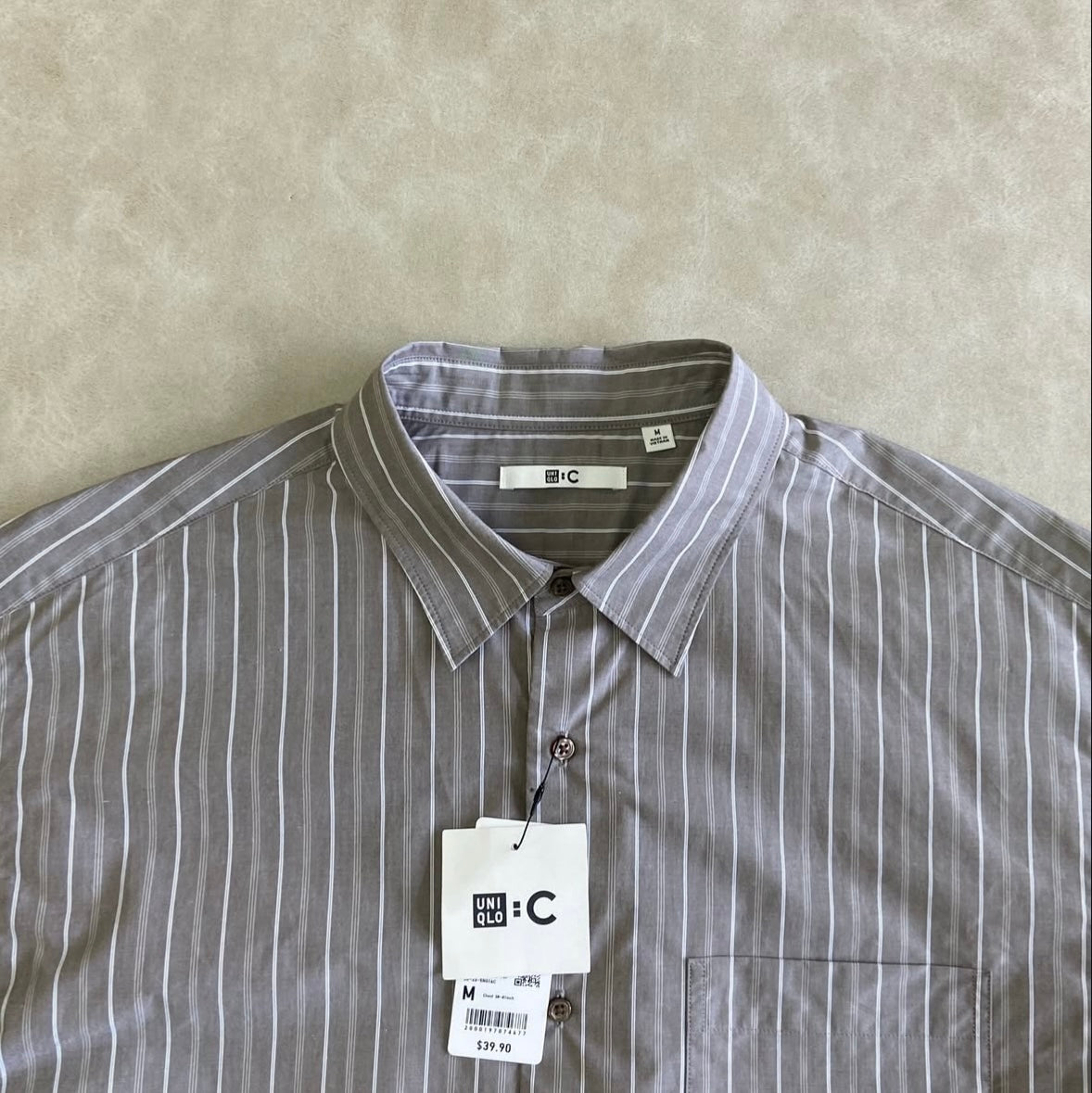 Uniqlo Broadcloth Oversized Shirt Short Sleeve