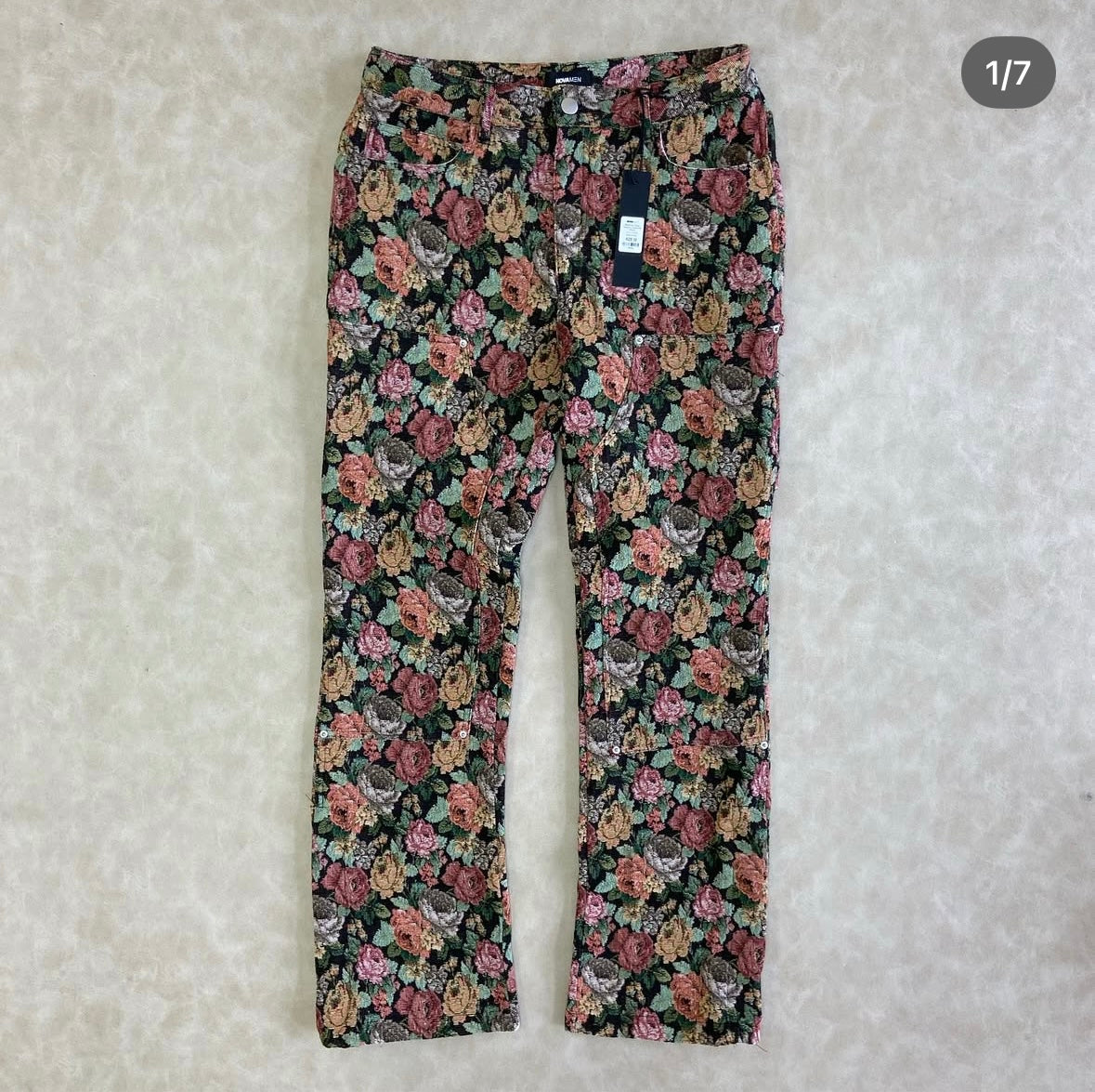 Bellevue Flared Tapestry Carpenter Pants