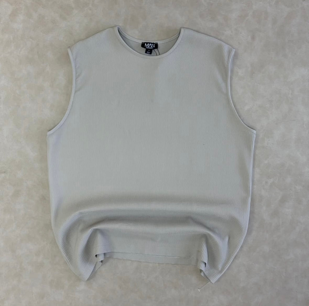 Oversized Pleated Tank